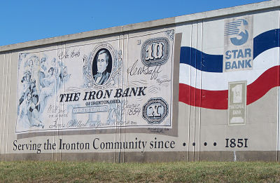 Mural Showing the Iron Bank