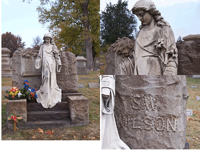 Scott Wilson's Monument in Woodland Cemetery